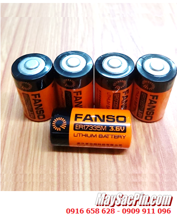 Fanso ER17335M; Pin Nuôi nguồn Fanso ER17335M lithium 3.6v 2/3A 1700mAh chính hãng 